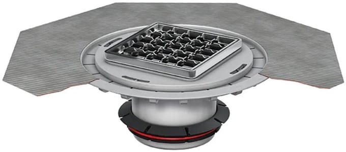 ACO Opzetstuk AV-Selecta 150x150/L15 Kst/antislip/rooster V2A/los ingelegd, 9579.60.97