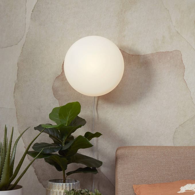 IT´S ABOUT ROMI IT'S ABOUT ROMI wandlamp Sapporo, Ø 34 cm, glas, E27