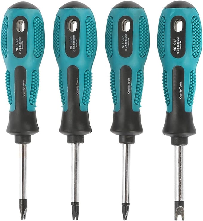 4 Stuks U Vork Type Schroevendraaier Set - Magnetisch en Anti-Slip