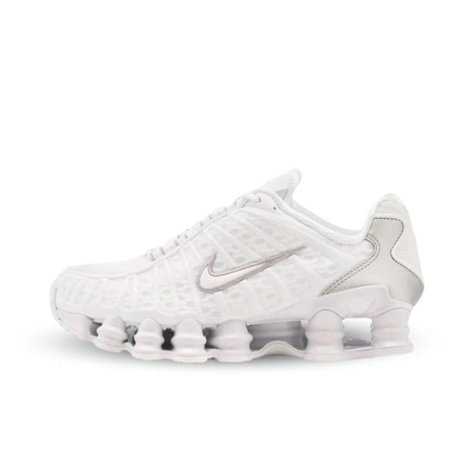 Nike Shox Tl - Unisex - White Metallic Silver Max Orange White - Maat EU 39