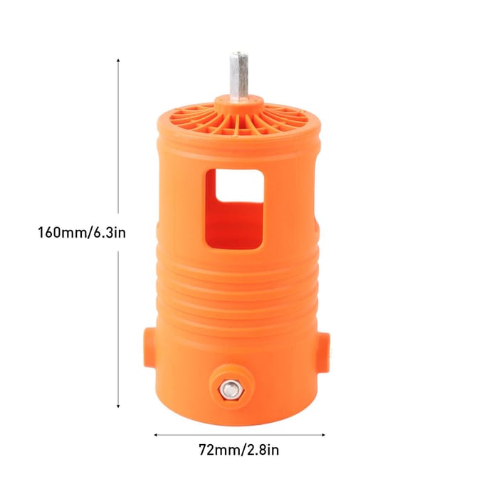 Batteuse d'épluchures de maïs Utilisation avec perceuse électrique Outil portable pour éplucher le maïs Éplucheur universel pour épluchures de maïs Graineuse de maïs Économie de main-d'œuvre orange
