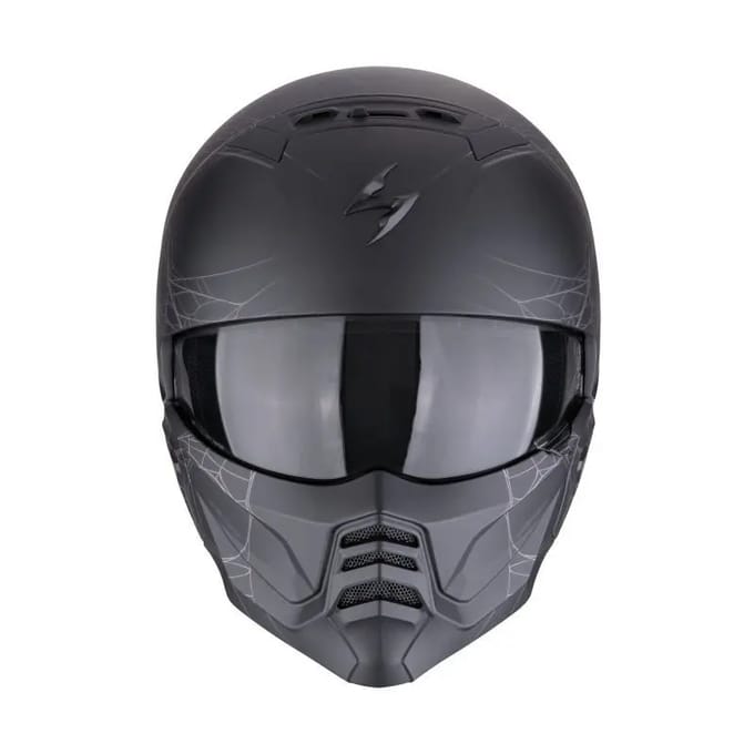 Modulaire motorhelm Scorpion Exo-Combat II Spiderweb