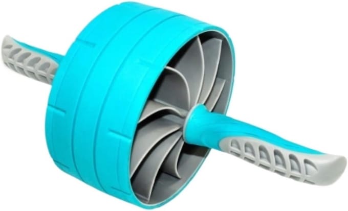Buikspierwiel - Core trainer - Kracht training - Stabiel ontwerp - 36.5 cm - Blauw