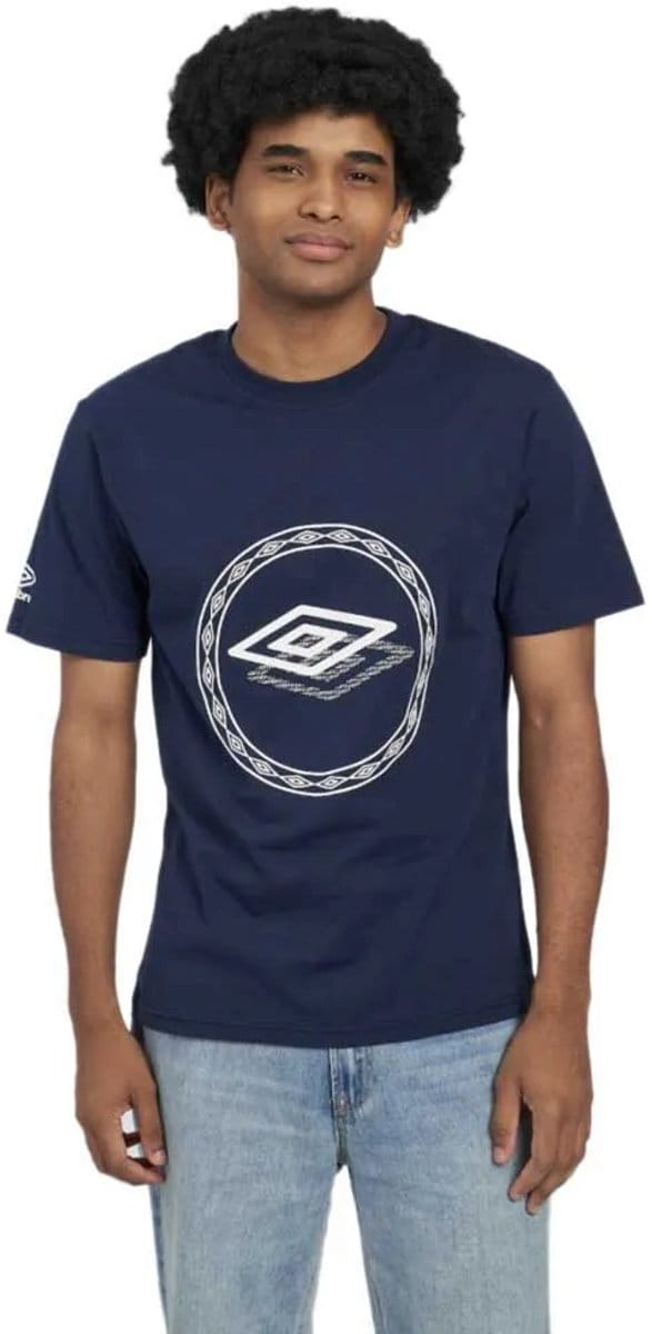 Umbro Byron T-shirt Met Korte Mouwen Blauw S Man
