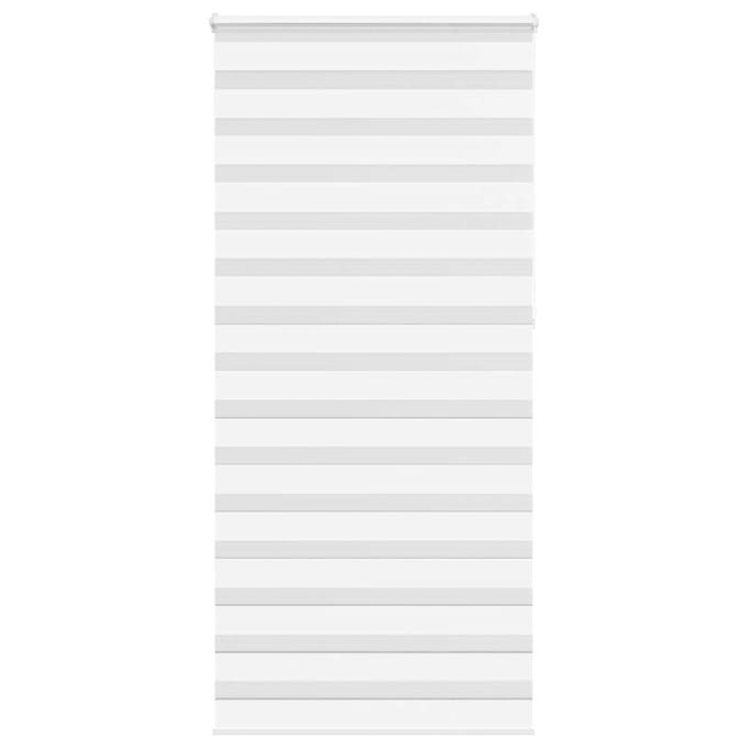 vidaXL - Zebra - rolgordijn - 95x230 - cm - stofbreedte - 90,9 - cm - polyester - wit