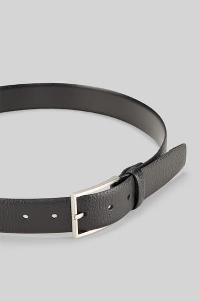 strellson riem Leather Belt 3,5 W105 Black zwart