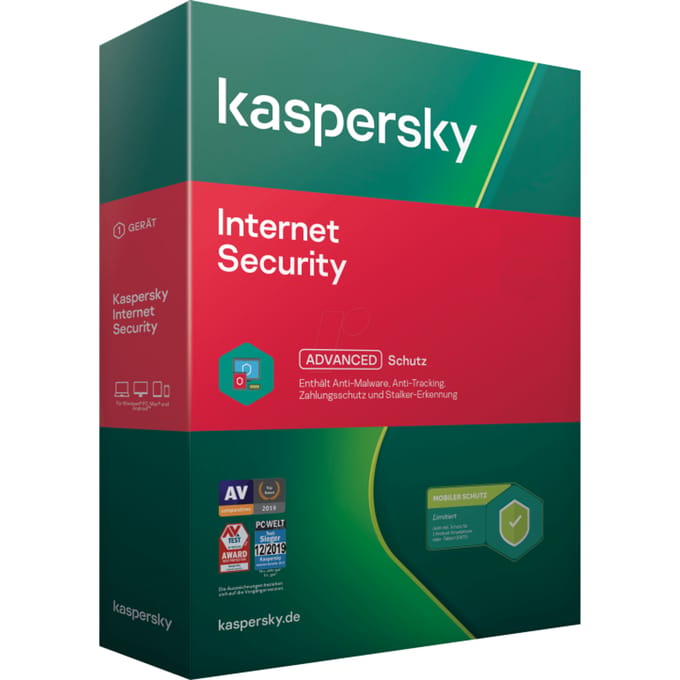 Kaspersky Internet Security 1 Apparaat / 2 Jaar
