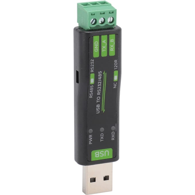 Convertisseur USB vers pour RS232 485 Professionnel USB vers Série pour RS232 485 Adaptateur pour OS X pour Linux pour Android pour black