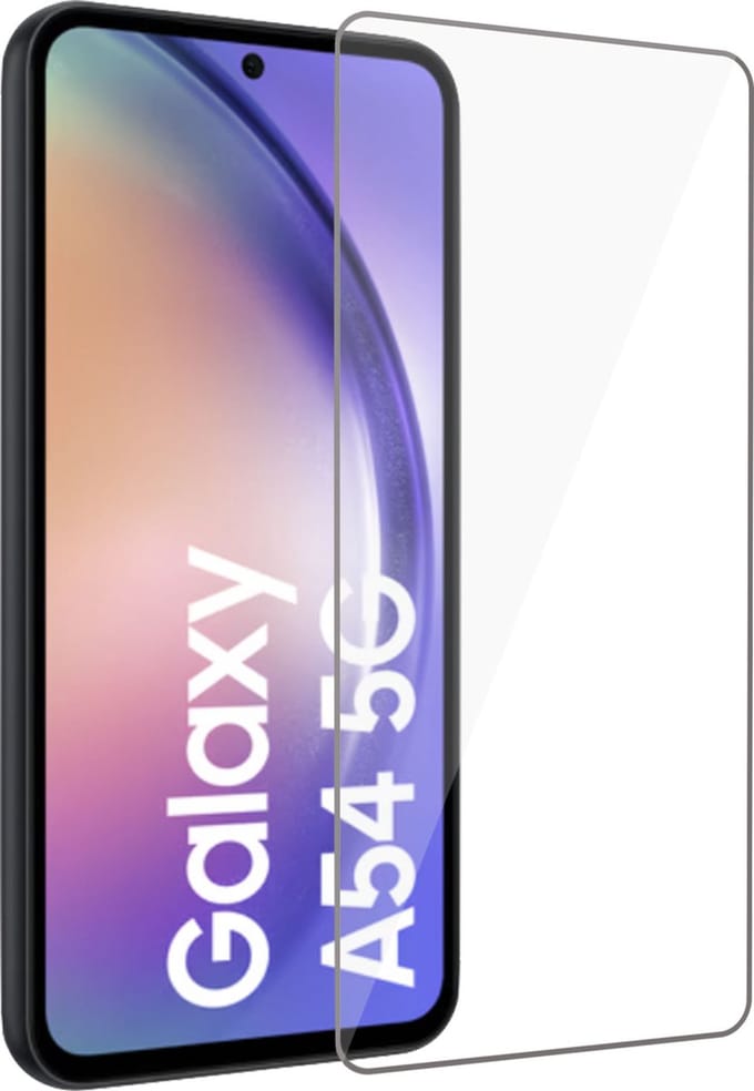 Geschikt voor Samsung A54 Screenprotector - Geschikt voor Samsung A54 Beschermglas Screen Protector 9H Glas
