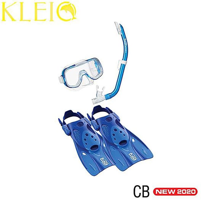 Tusa Mini-Kleio Travel Junior Snorkelset Blauw