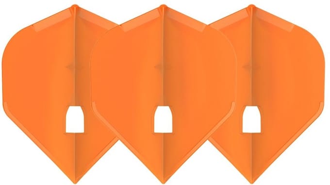 L-Style Champagne Flight L1 Standard Solid Orange - Dart Flights