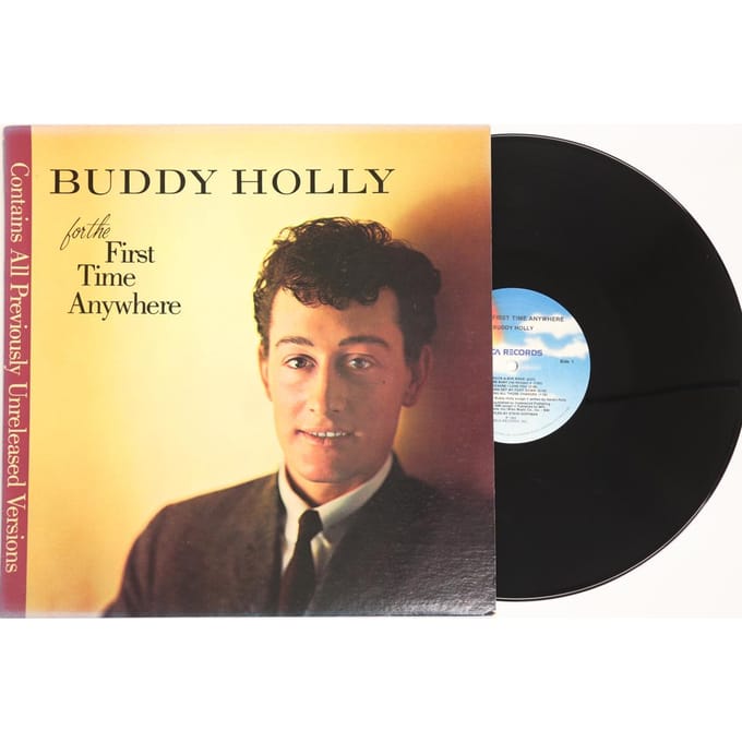 LP BUDDY HOLLY Voor het eerst ergens MCA27059 MCA 1983 VS Rock Gebruikt brown