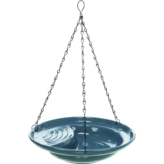 Trixie Bird bath hanging ceramic 550 ml/ø 26 cm blue