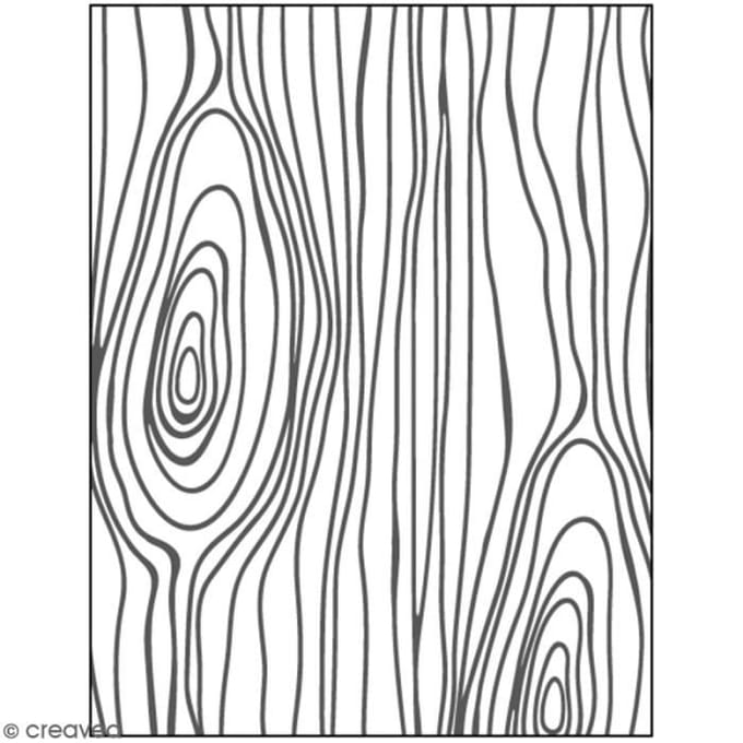 Artemio Embossing Matrijs - Hout patroon voor Happy Cut - 10x15 cm