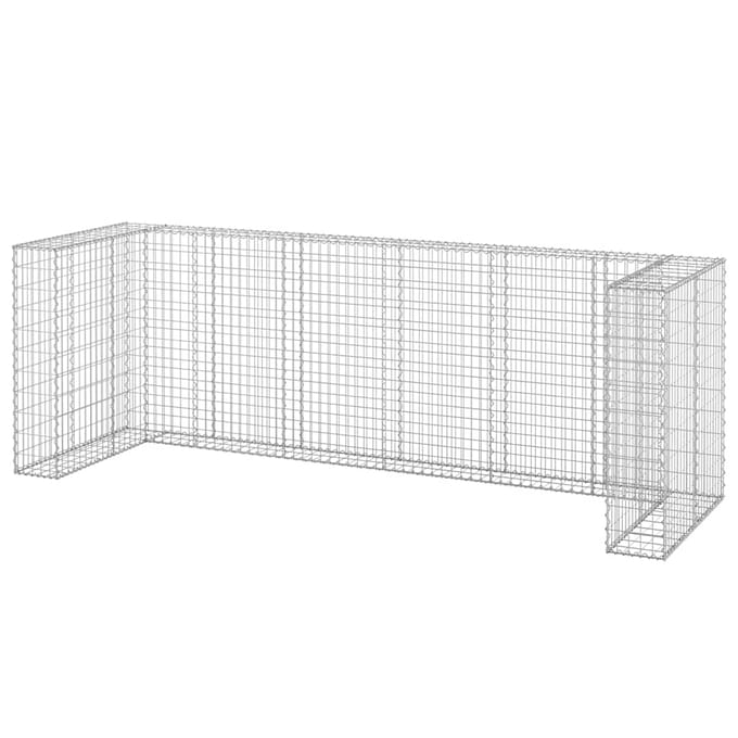 vidaXL - Schanskorf - voor - containers - 325x100x110 - cm - gegalvaniseerd - staal