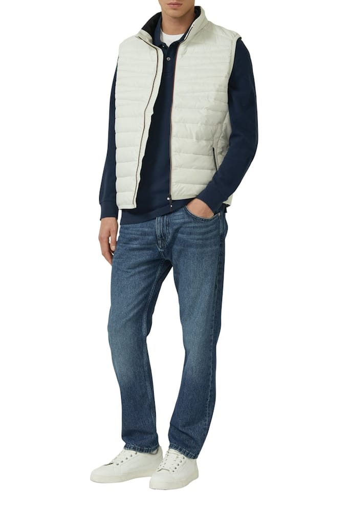 s.Oliver - male - Poloshirt met lange mouwen, wafelstructuur en logopatch