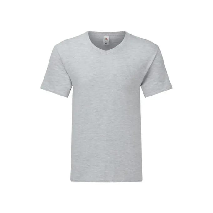 T-shirt met V-hals Fruit of the Loom Iconic 150