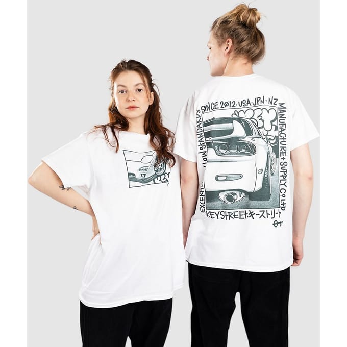 Key Street Halftone T-Shirt wit