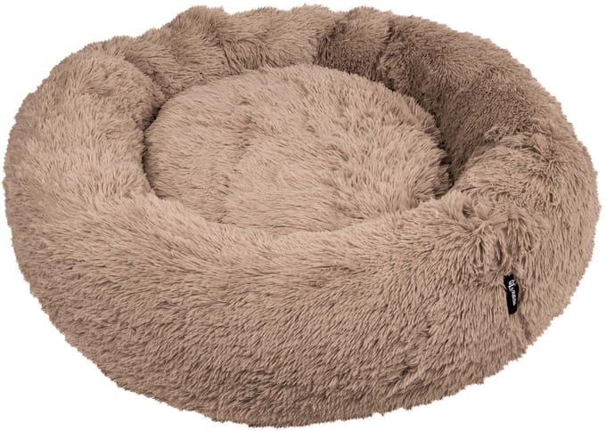 District 70 FUZZ Donut Hondenmand - Mocca - Extra Large Ø 100 cm