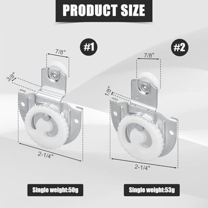 Schuifdeurkastdeurrollerset - Flexibele en Soepele Vervangingswielen voor Schuifdeuren