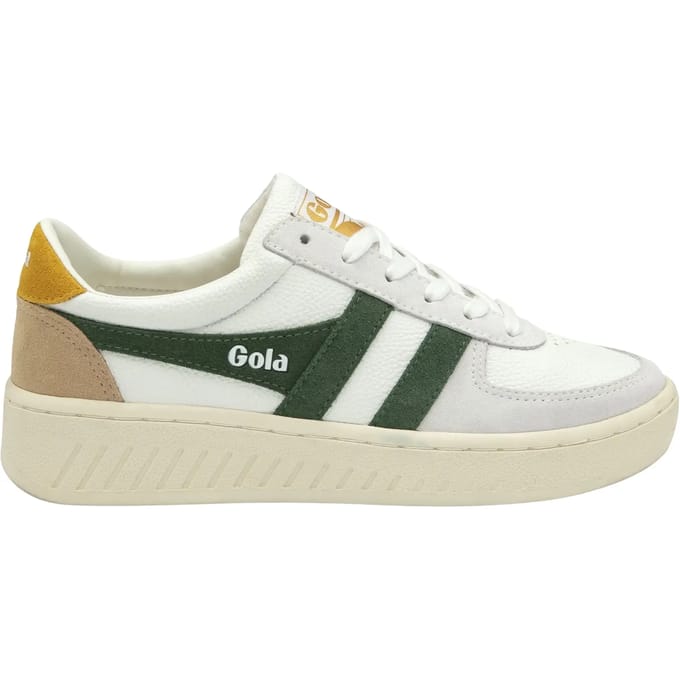 Gola damessneaker Grandslam Trident wit groen