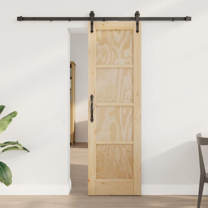 vidaXL - Schuifdeur - ORKDAL - 61 - x - 198,5 - cm - Massief - grenenhout