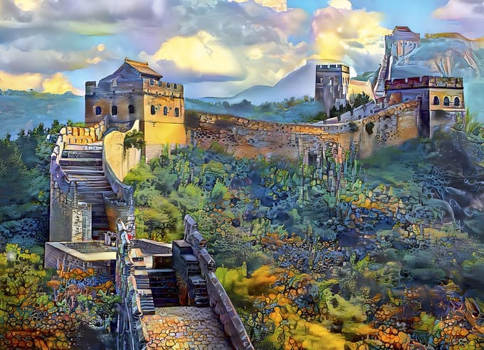 Bluebird Puzzle legpuzzel Great Wall of China - 1000 stukjes.