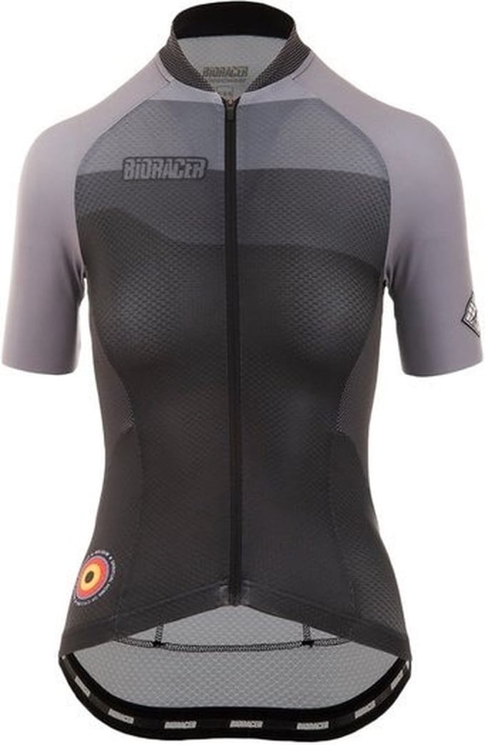 Bioracer Sprinter Jersey Women Coldblack Light Grey Shade Maat S