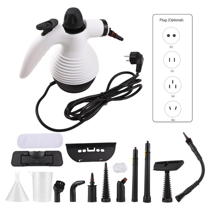 Handheld stoomreiniger Multifunctionele 1000W 3 bar draagbare stoomreiniger onder druk op hoge temperatuur US Plug black
