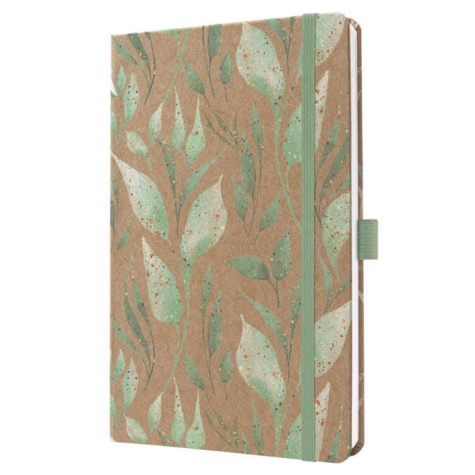 Sigel weekagenda Pure 2026 formaat A5 Sparkle Leaves hardcover