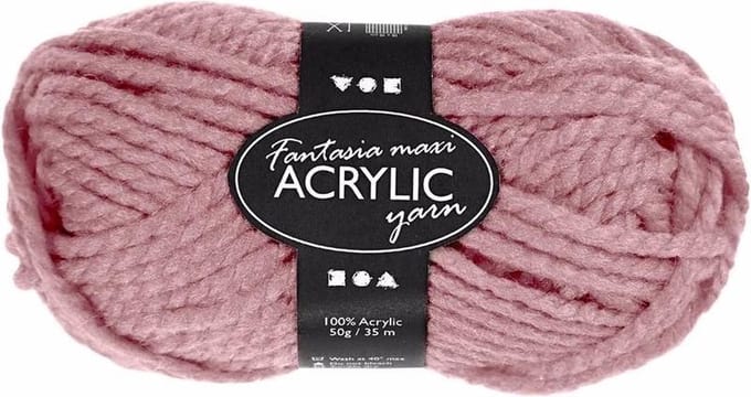 Oud roze maxi acryl garen 35 meter