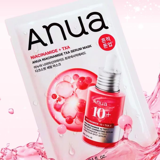 [Anua] Niacinamide TXA Serummasker 28 ml * 10EA white