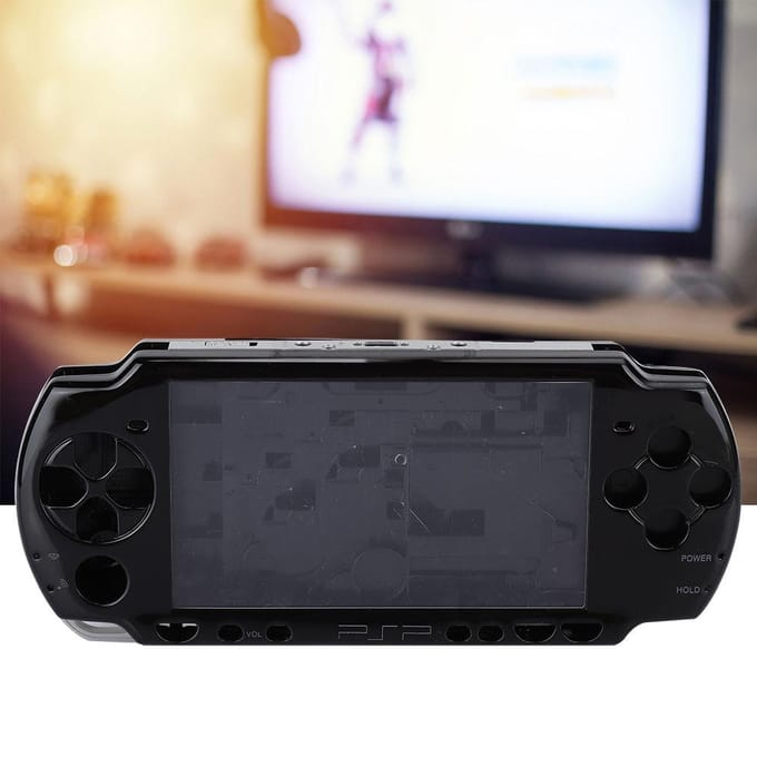 Vervangende ABS Materiaal Host Game Console Shell met Schroevendraaier voor PSP2000 Console Zwart zwart