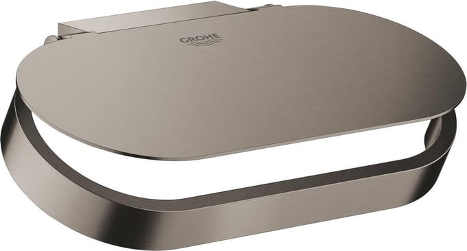 GROHE Selection Closetrolhouder Met Deksel - Hard Graphite Geborsteld (mat donker grijs) - 41069AL0