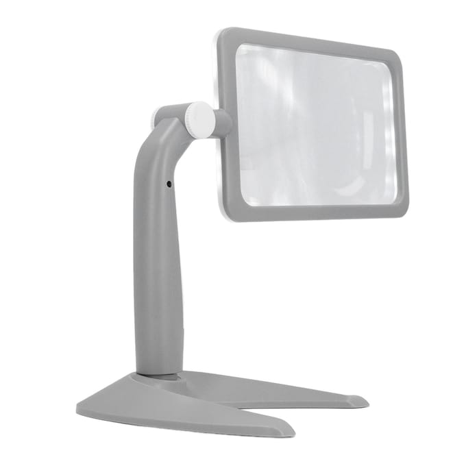 Vergrootglas met 48 LED Koud Warm Licht 2.5X 3 Modi 180 Graden Rotatie Rechthoekig