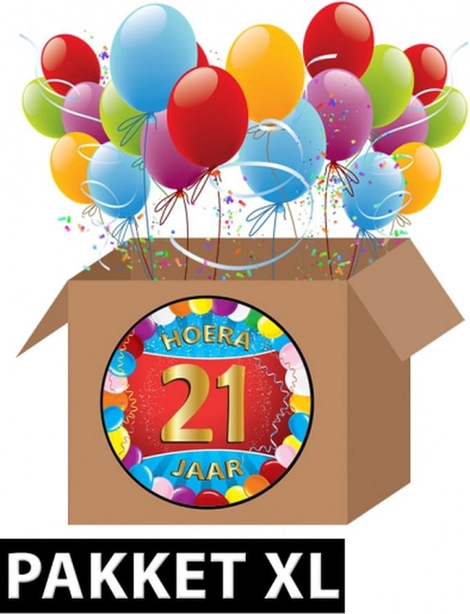 21 jaar versiering voordeel pakket XL