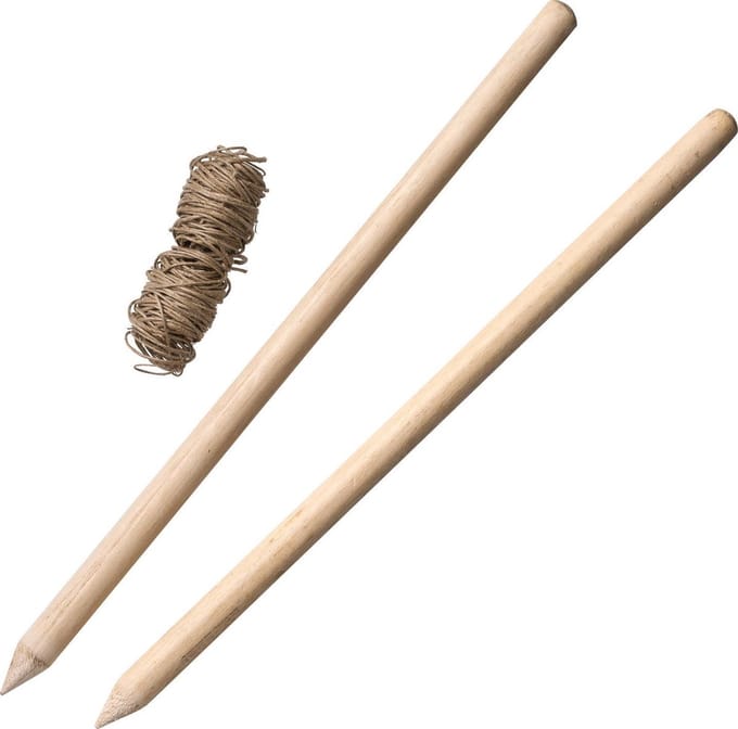 Nature - Pootlijnset - touw 20m - FSC hout