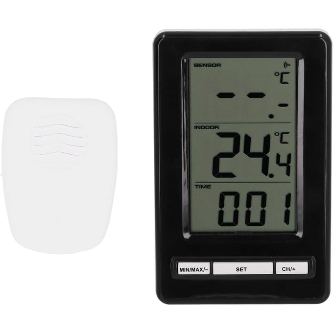 Draadloze Binnen- en Buitenhoge Precisie Elektronische Thermometer Elektronische Temperatuurmeter gray