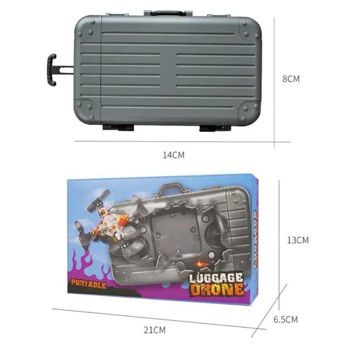 Mini Drone HD Wifi FPV Bagagevorm Afstandsbediening Drone met camera Opvouwbaar Quadcopter-speelgoed met één klik No camera oranje