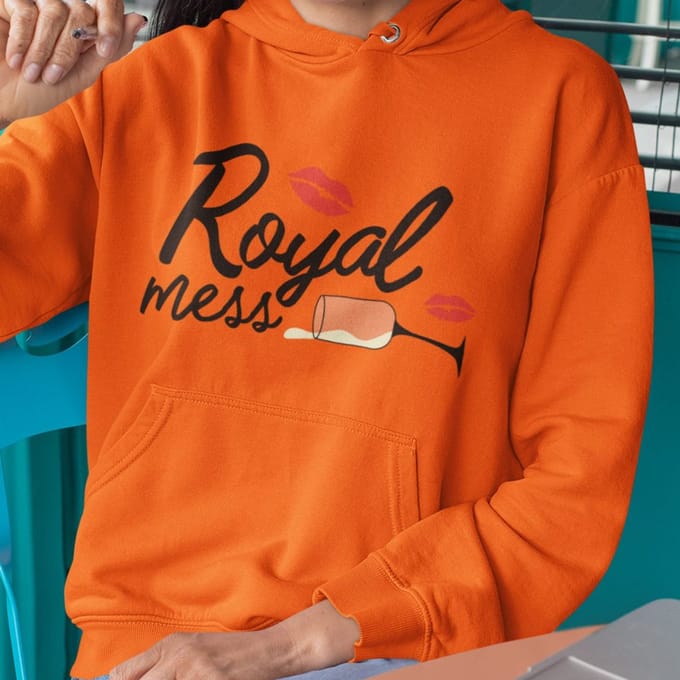 Oranje EK WK Koningsdag Hoodie Royal Mess M