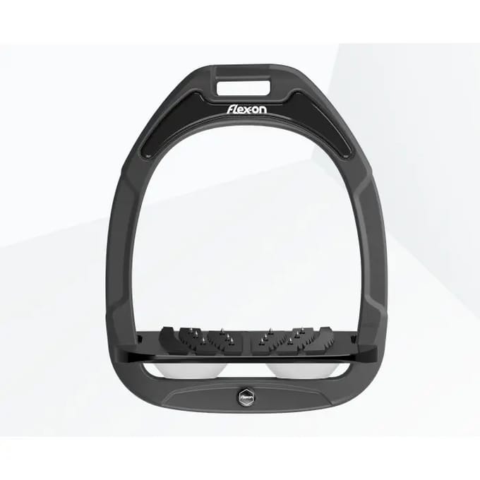 Ultra Grip Inclinatie Stijgbeugels Antraciet/Zwart/Wit Flex-On Green Composite