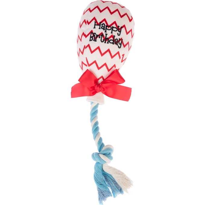 TIAKI Hond Speelgoed Verjaardagsballon - L 30 x Ø 9 cm