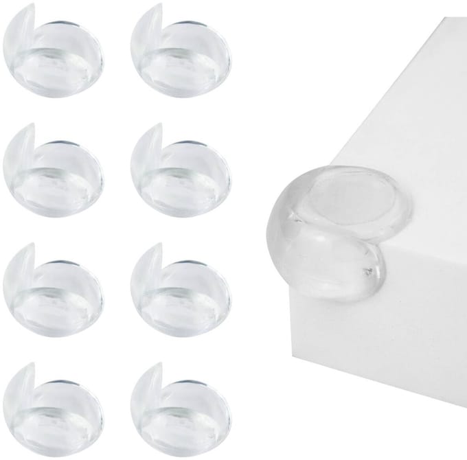 Dailygoods- Tafelhoekbeschermmat Transparant - Siliconen