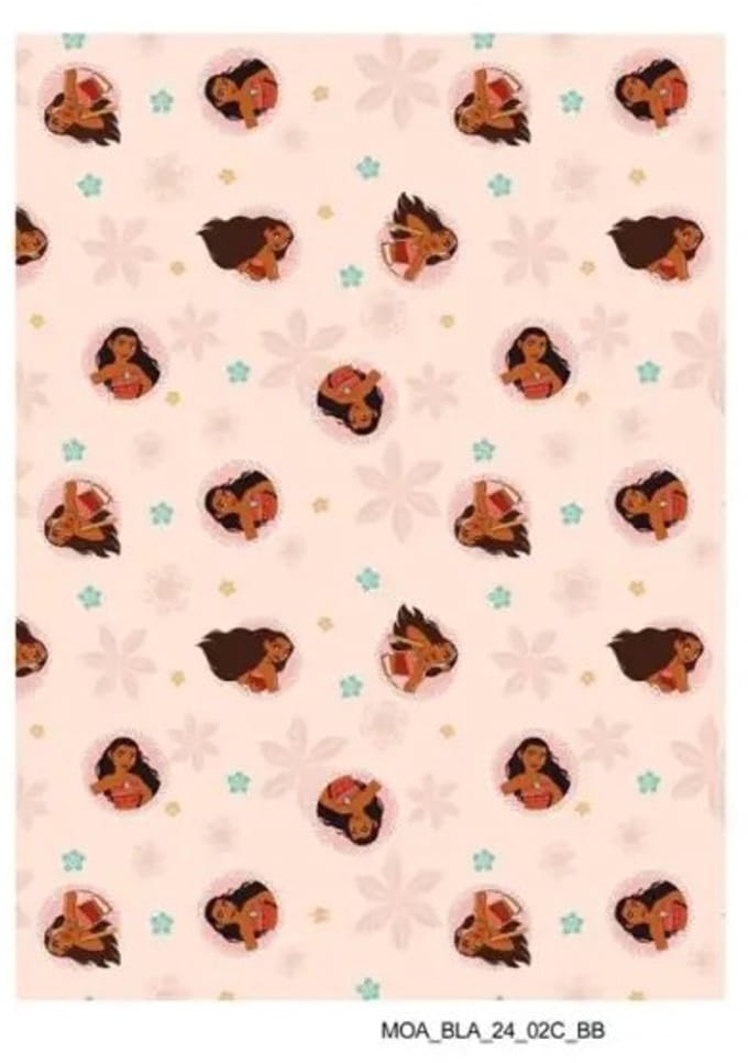 Disney Vaiana fleece plaid 110 x 150 cm - polyester