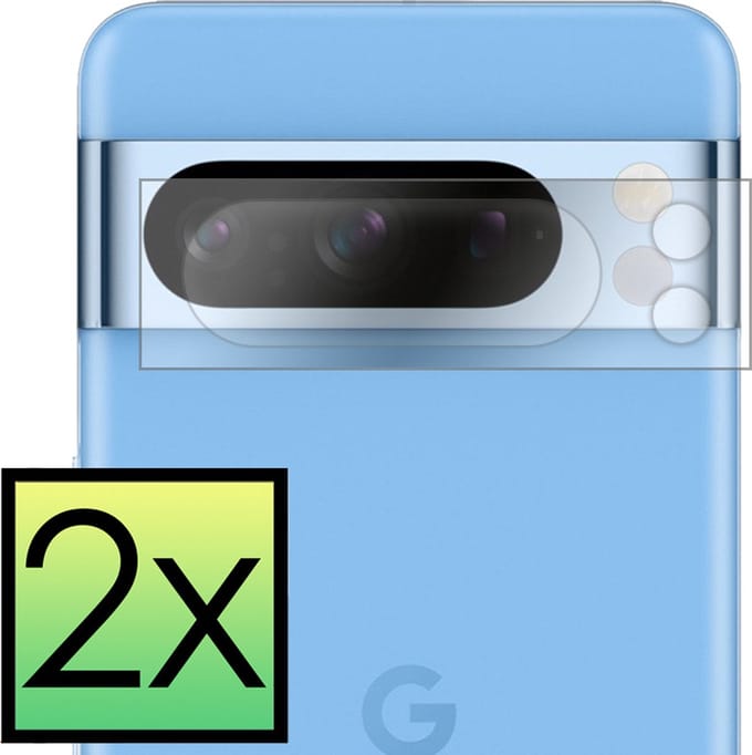 Camera Lens Protector - 2 Stuks - Geschikt voor Google Pixel 8 Pro - Camera Screenprotector - Beschermglas - Gehard Glas - Tempered Glass - Screen Protector