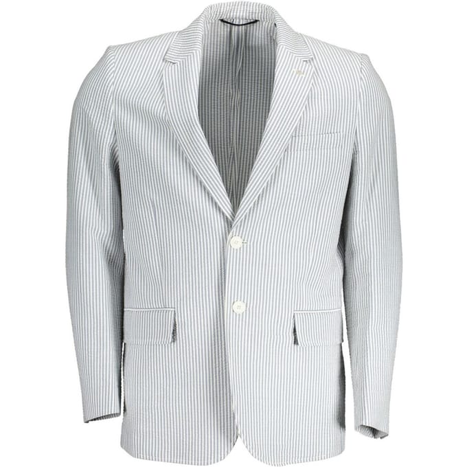 Gestreepte Katoenen Blazer