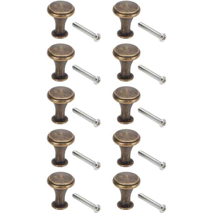 10 Sets Enkel Gat Handgrepen 20x25MM Vervanging Enkel Gat Lade Kast Ronde Handgreep