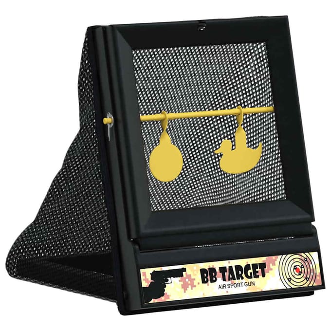 vidaXL Airsoft Doel Zwart 19 x 26 x 25 cm Kunststof