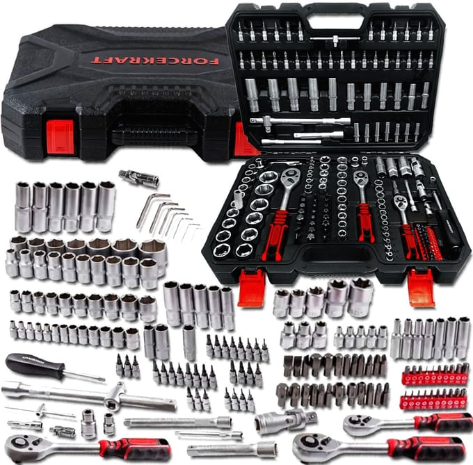 Uitgebreide Gereedschapskist 172 Delen Cr-V met Torx & Inbus Bits