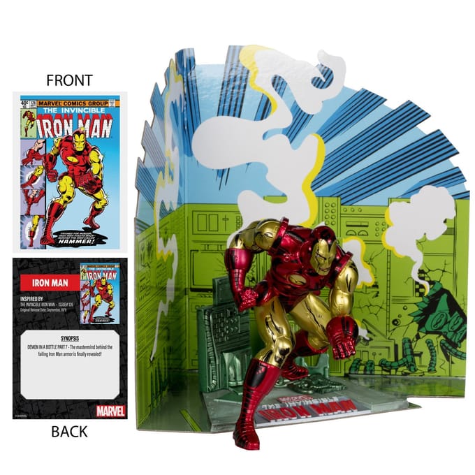 McFarlane Toys Marvel PVC Statue 1/10 Iron Man (The Invincible Iron Man #126) 11 cm Action Figuur